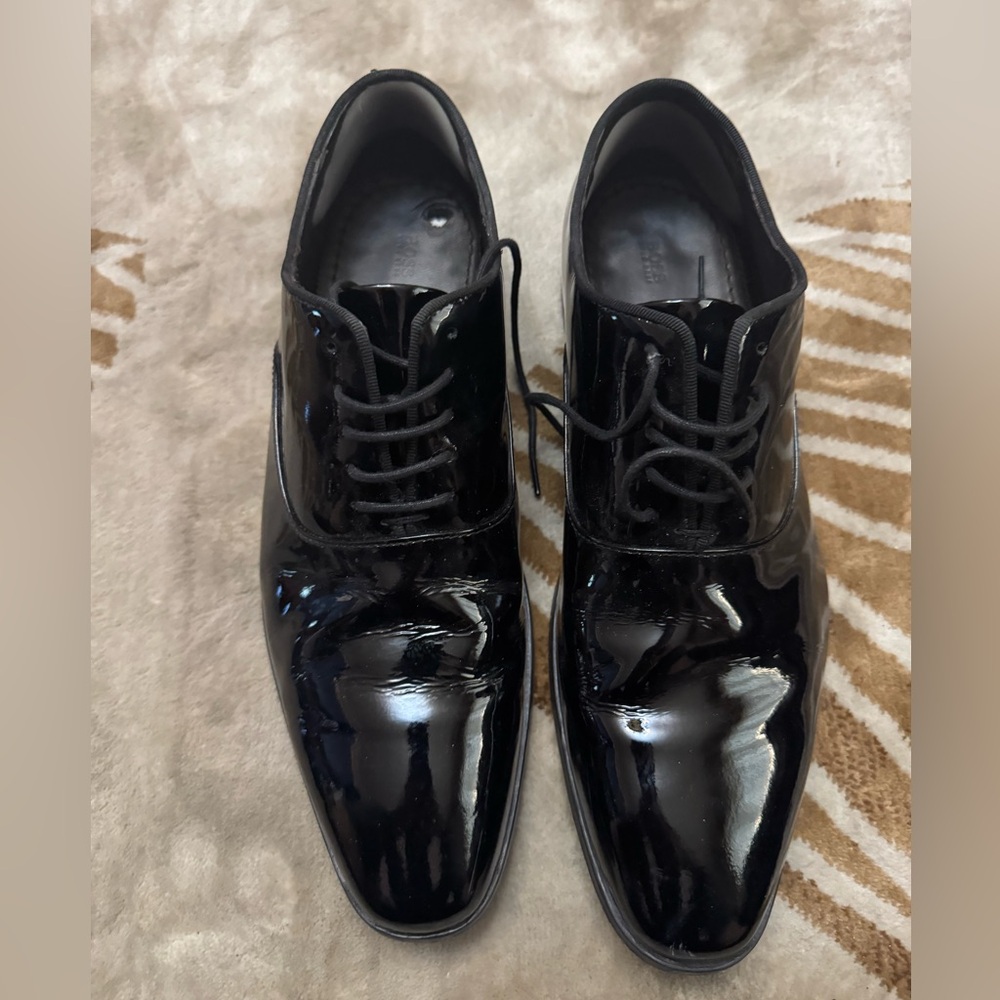 Hugo Boss Glossy Black Oxfords